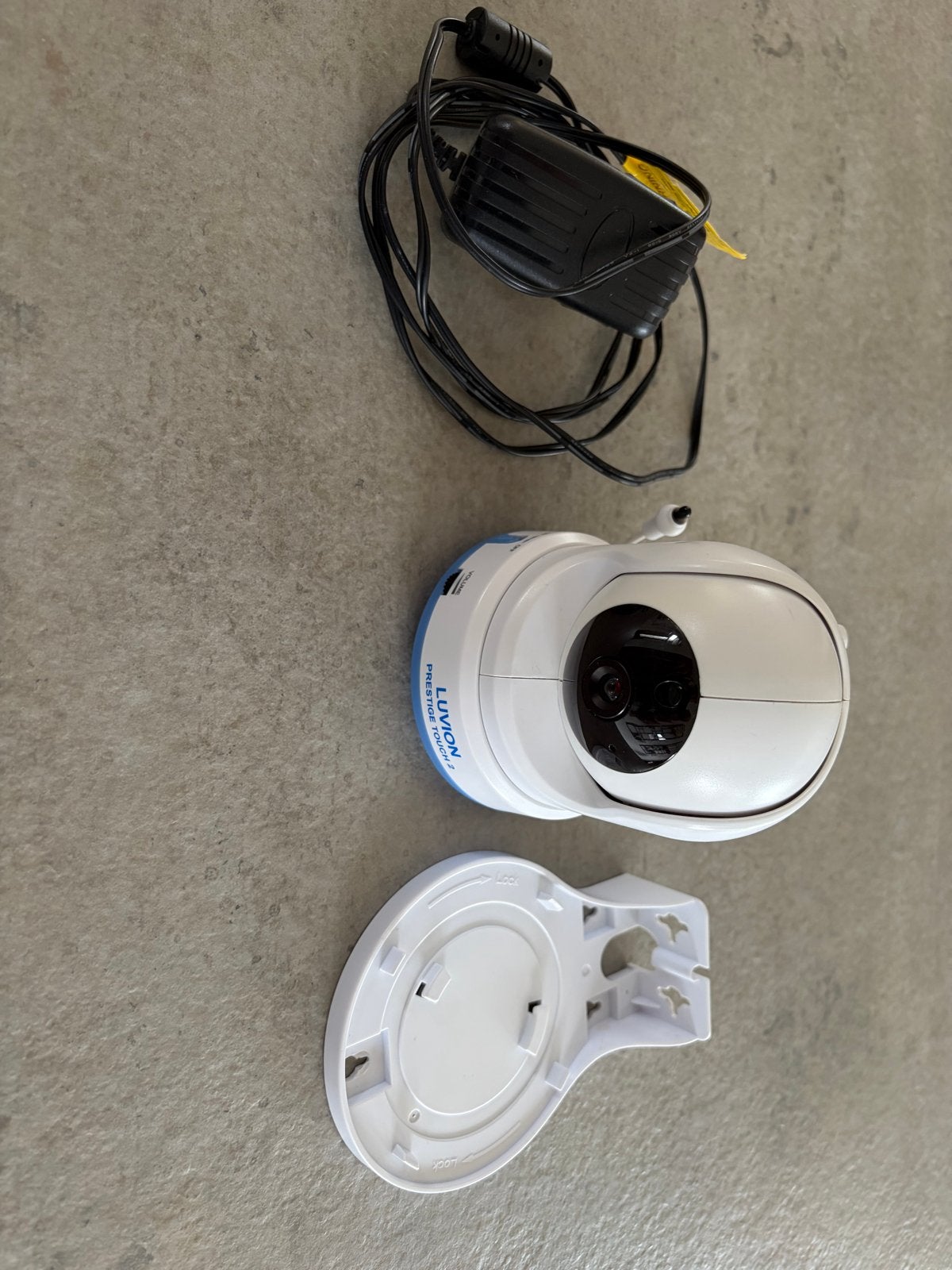 Luvion Prestige Touch 2 Babyfoon Camera met houder en voedin, Ophalen of Verzenden, Gebruikt, 100 tot 250 meter, Camera