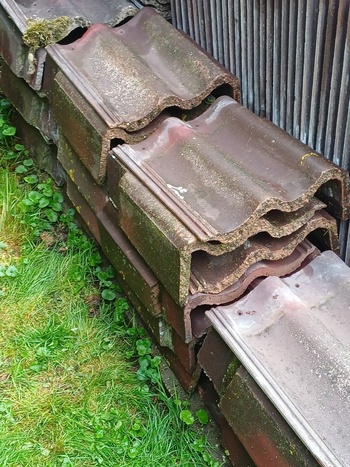 Partij dakpannen: Teeuwen, RBB betonpannen (Rood/Bruin-Paar, Doe-het-zelf en Verbouw, Ophalen, Gebruikt, 15 m² of meer, Dakpannen