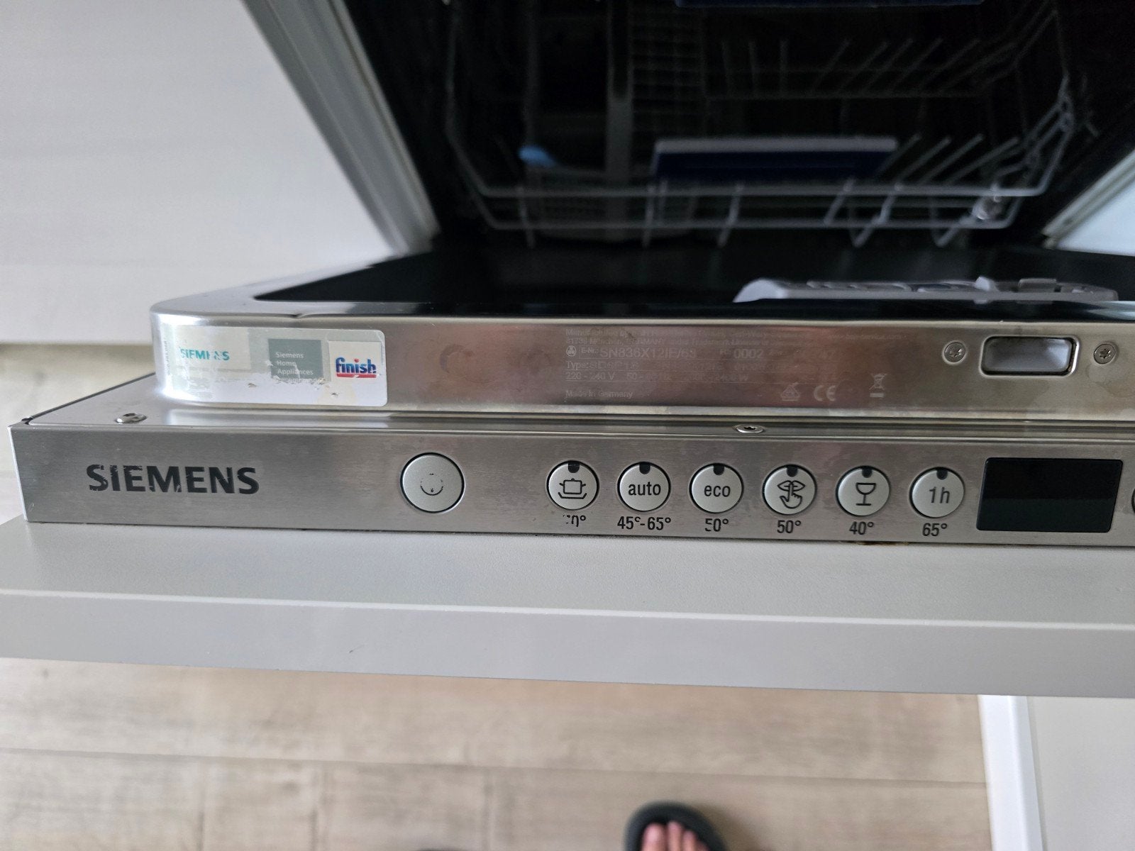 Siemens SN836X12IE Inbouwvaatwasser (2020), Ophalen, Gebruikt, Minder dan 85 cm, 60 cm of meer