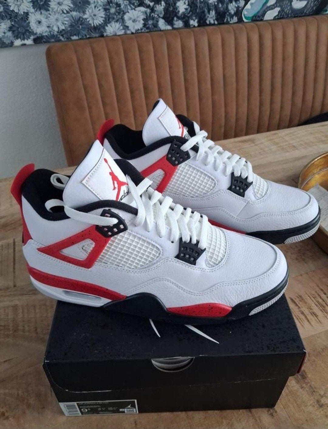 Nike Jordan 4 Red Cement Nieuw Origineel! DS, Ophalen, Nike Jordan, Wit, Nieuw