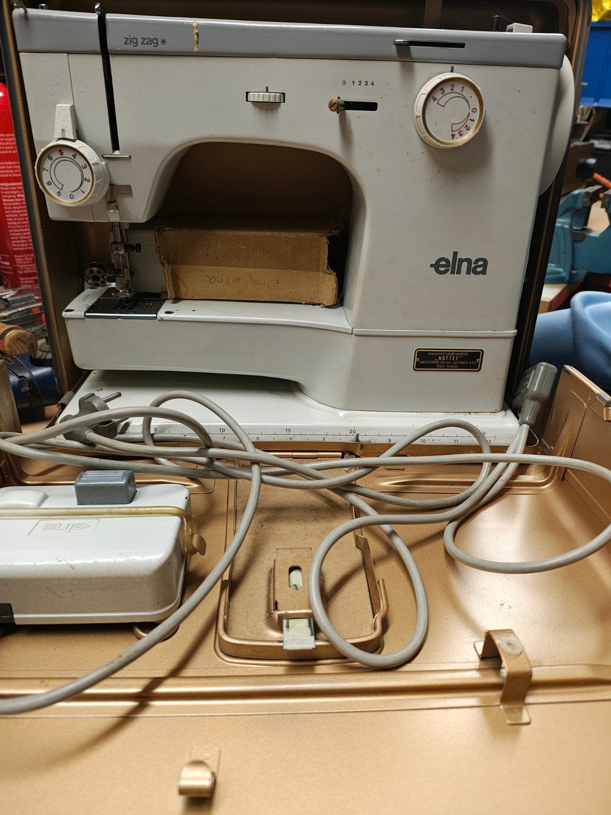 Elna Zig Zag Naaimachine - Vintage Model, Ophalen of Verzenden, Gebruikt, Naaimachine, Overige merken