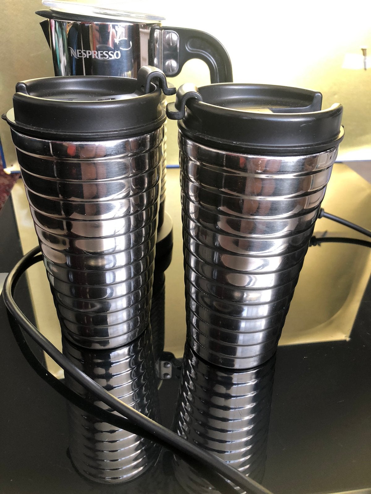 Nespresso travelmugs, Ophalen of Verzenden, Zo goed als nieuw