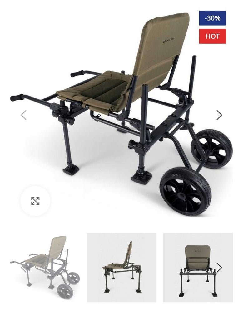 KorumAxxessory chair S23 + ac chair twin wheel Barrow, Ophalen of Verzenden, Nieuw
