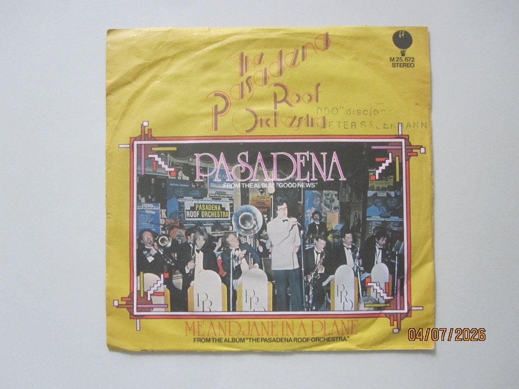 THE PASADENA ROOF ORCHESTRA -  pasadena - 7", Gebruikt, 7 inch, Ophalen of Verzenden, Jazz en Blues