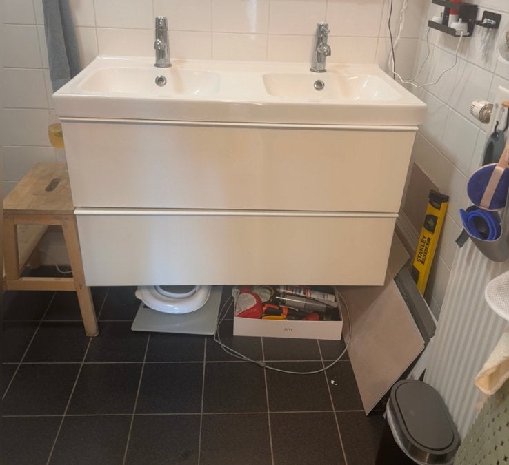 Ikea Godmorgon/Ängsjön badkamer kast, Huis en Inrichting, Badkamer | Complete badkamers, Ophalen, Gebruikt