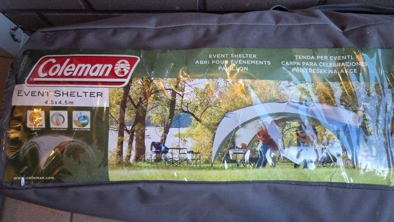 COLEMAN SHELTER 4.5M X 4.5M, Ophalen, Gebruikt, Opvouwbaar, 4 tot 6 meter