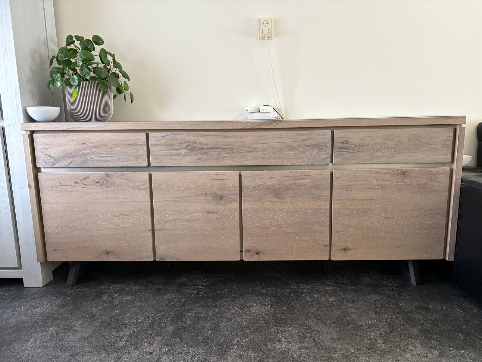 Henders & Hazel dressoir en salon tafel, Ophalen, 75 cm of meer, Eikenhout, 50 tot 100 cm