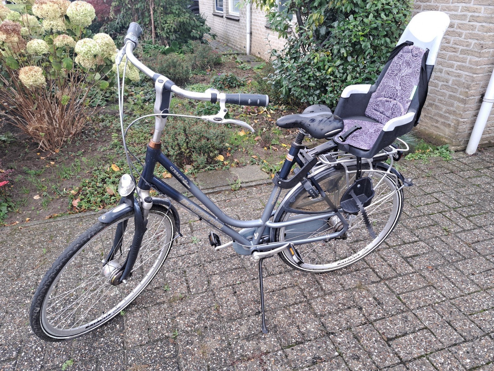 Batavus Crescendo Damesfiets met Kinderzitje, Fietsen en Brommers, Ophalen, Velgrem, Versnellingen, Batavus