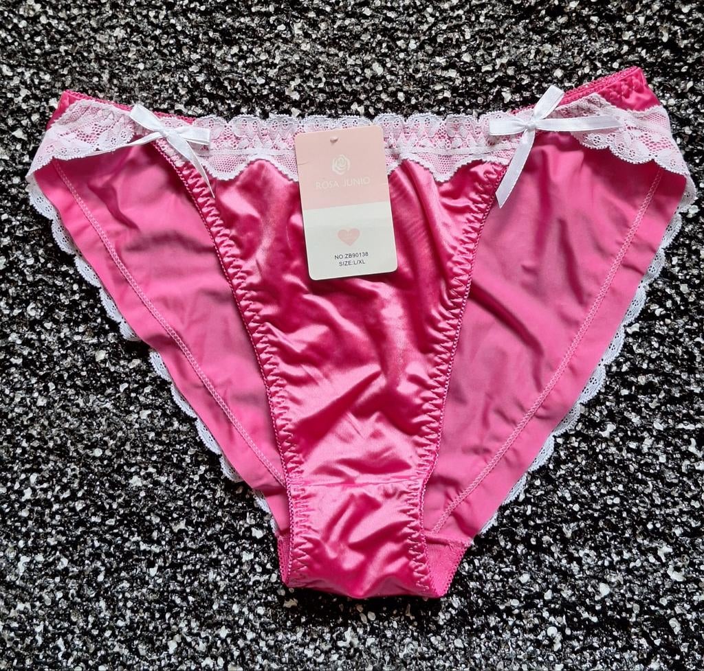 Nieuw roze satijnen slipje van Rosa Junio maat L/XL, Verzenden, Roze, Slip
