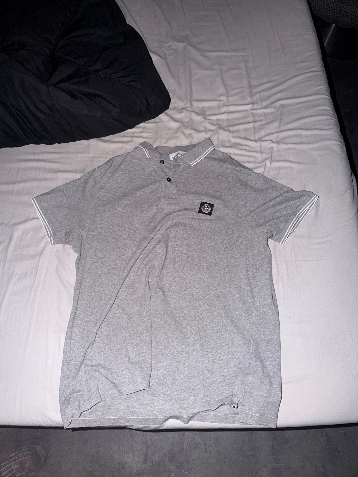 Stone Island Slim Fit Polo Grijs Maat 3XL, Ophalen of Verzenden, Zo goed als nieuw, Overige maten, Grijs