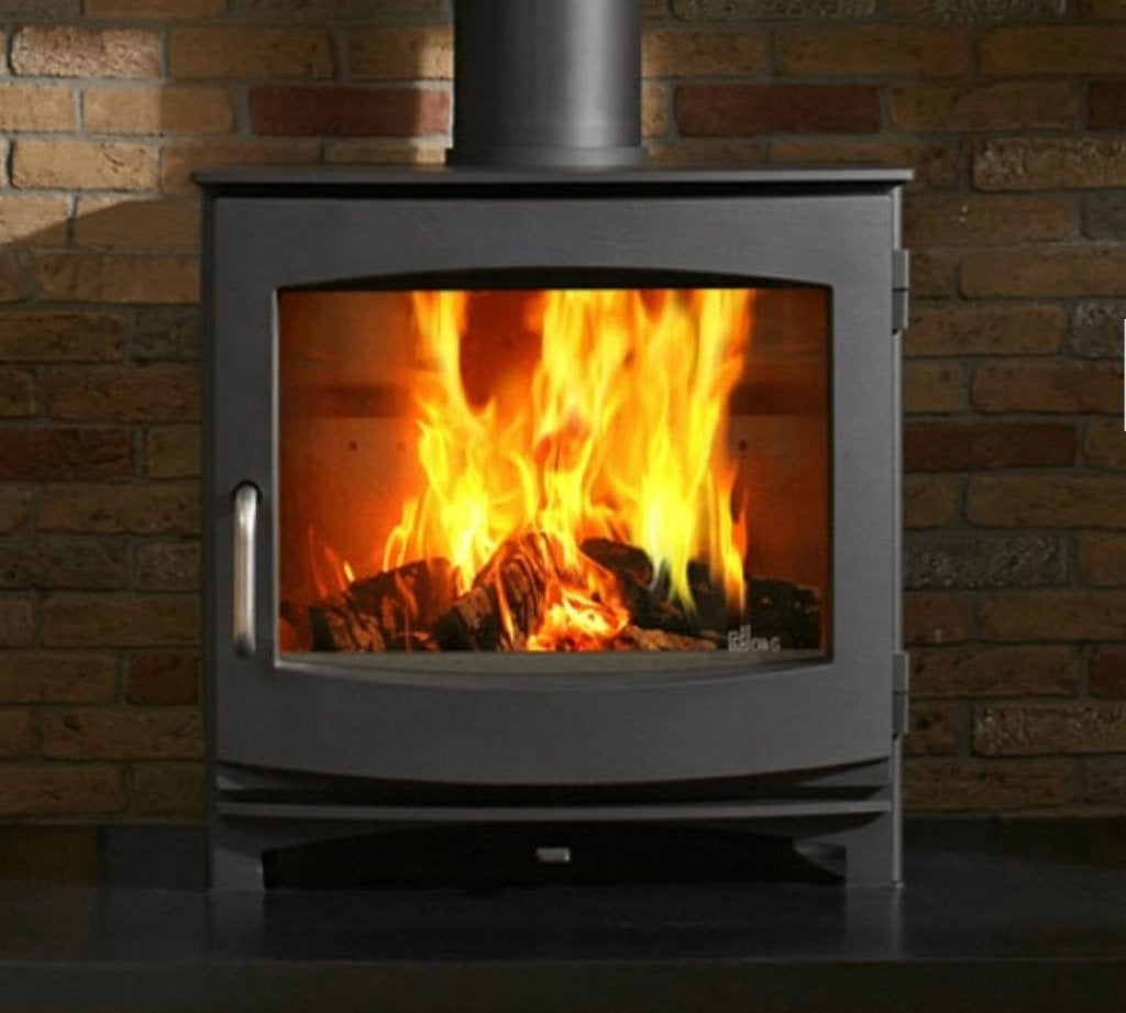 Dik Geurts Ivar 8 low Houtkachel, grote capaciteit 5-10 kW, Ophalen, Houtkachel, Zo goed als nieuw, Vrijstaand