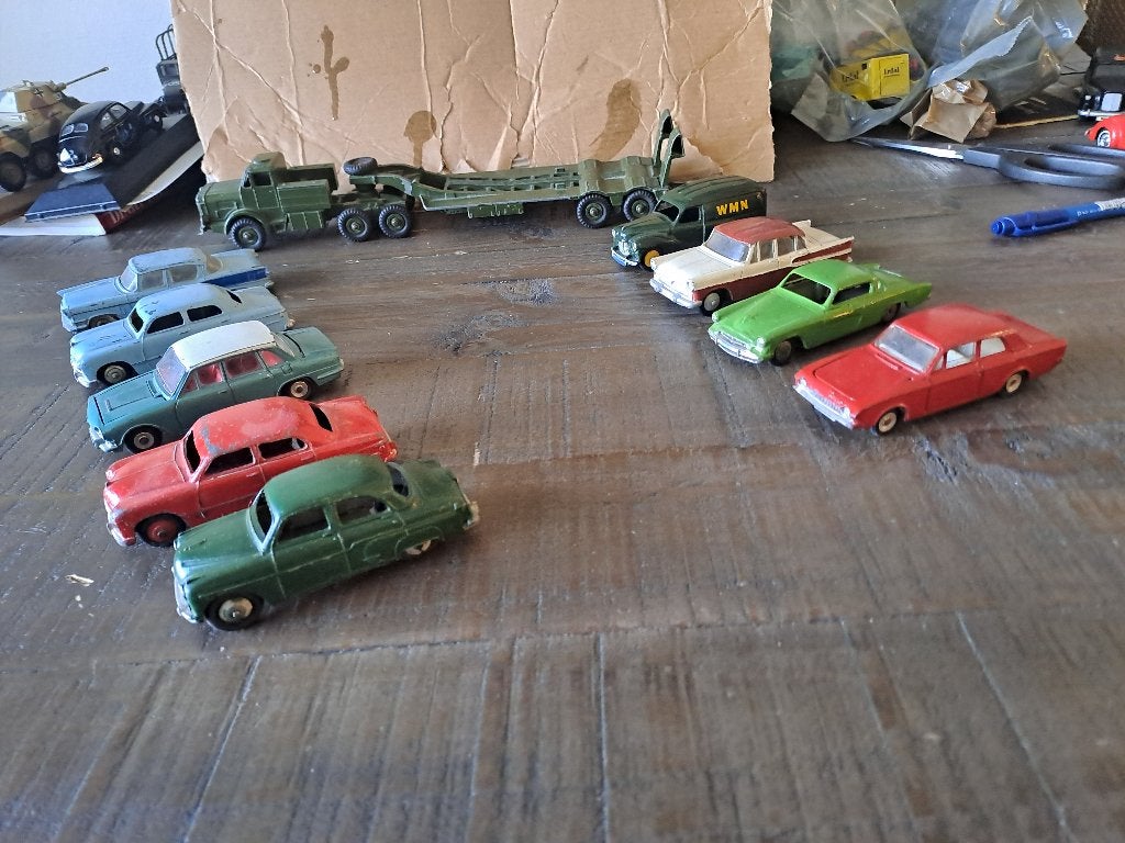Dinky Toys   geen Atlas  11 stuks, Hobby en Vrije tijd, Ophalen of Verzenden, Gebruikt, Auto, Dinky Toys