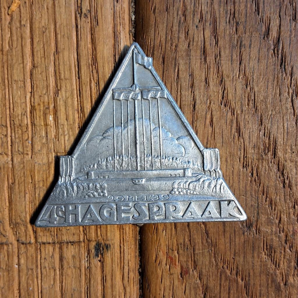 Hagespraak nsb insigne, Verzamelen, Ophalen of Verzenden, Nederland, Embleem of Badge