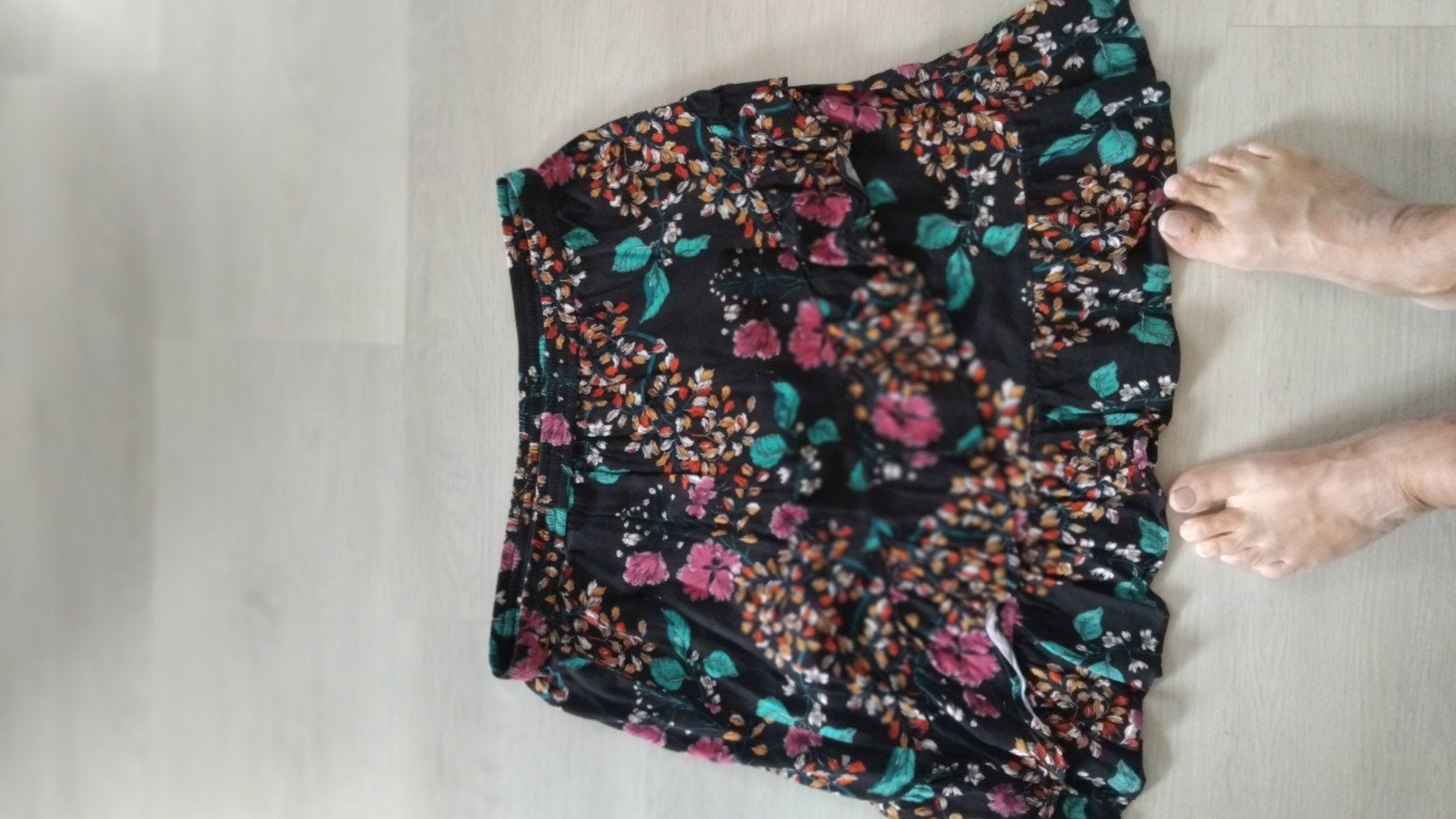 Rokje meerkleurig met strook Yessica 46-48, Kleding | Dames, Ophalen of Verzenden, Gedragen, Maat 46/48 (XL) of groter, Knielengte