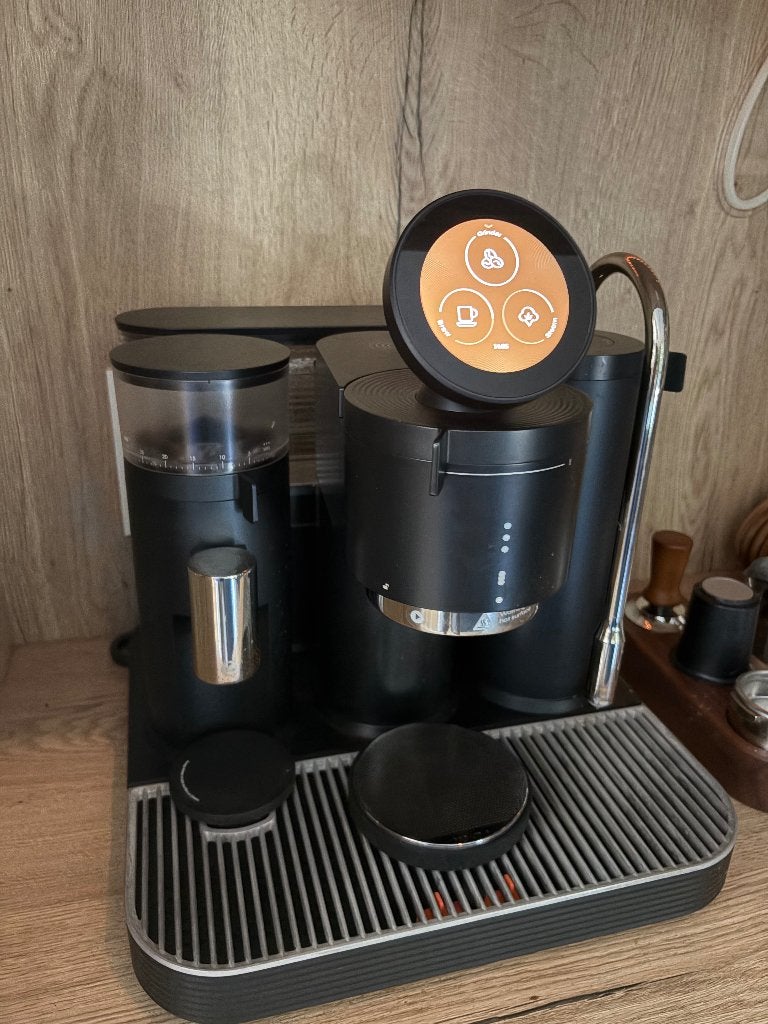 Meraki Espresso Machine Black – zgan– compleet in doos, Espresso apparaat, Zo goed als nieuw, Afneembaar waterreservoir, Koffiebonen