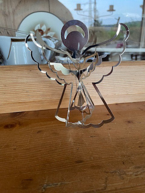 ZILVER KLEURIGE DECORATIEVE KERSTENGEL, Diversen, Kerst, Ophalen of Verzenden, Nieuw
