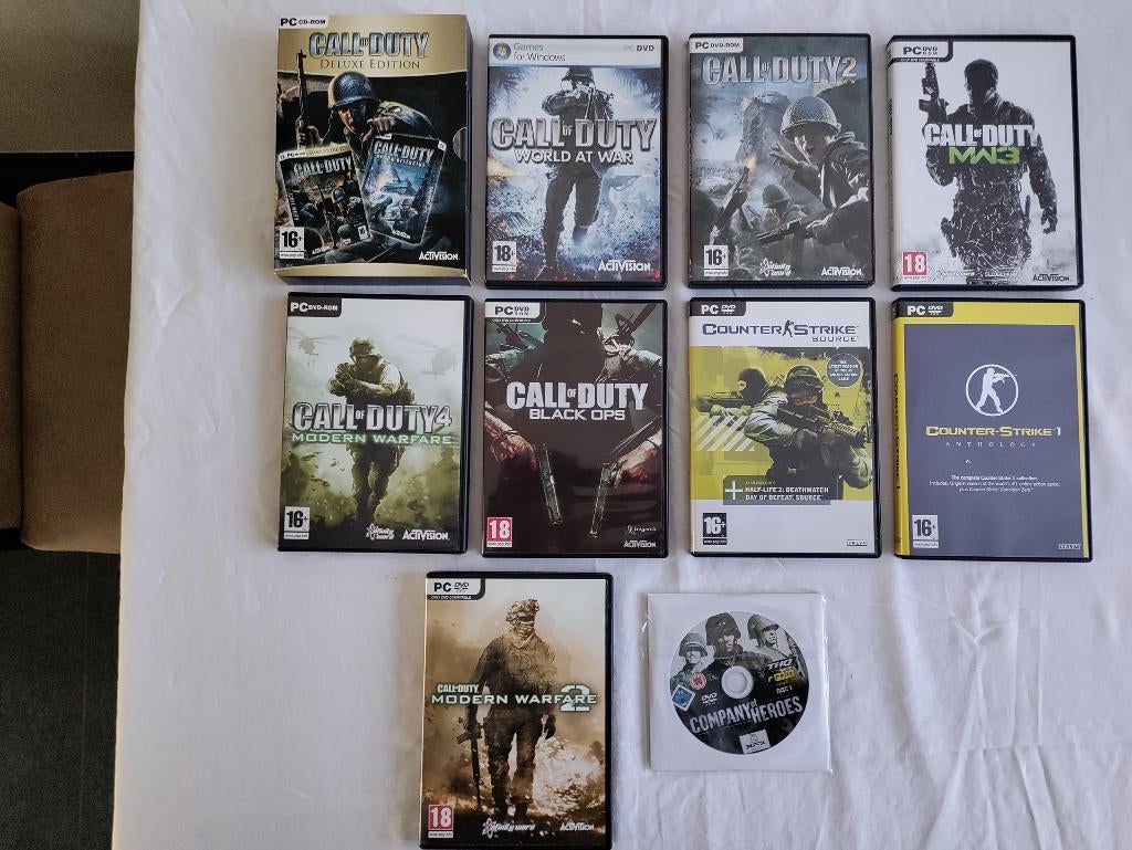 Call of Duty games voor de pc, Spelcomputers en Games, Games | Pc, Shooter, Ophalen of Verzenden, Zo goed als nieuw, Eén computer