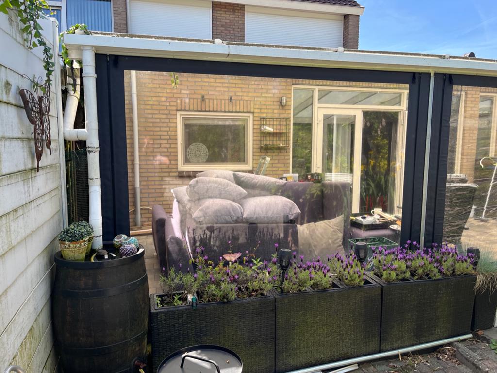 2 x Veranda-zeilen, oprolbaar - tegen elk aannemelijk bod, Tuin en Terras, Overkappingen, Ophalen, Gebruikt, Veranda