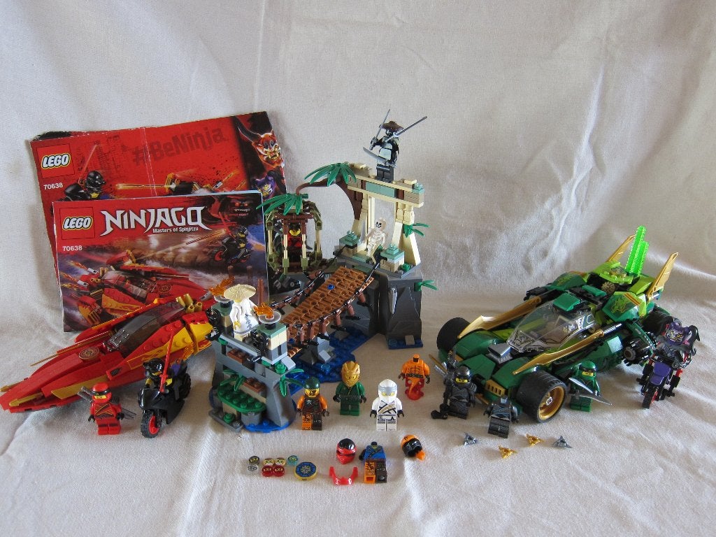 ninjago 70608 MasterFalls 70638 KatanaV11 70641 Nightcrawler, Lego, Ophalen of Verzenden, Zo goed als nieuw, Ninjago