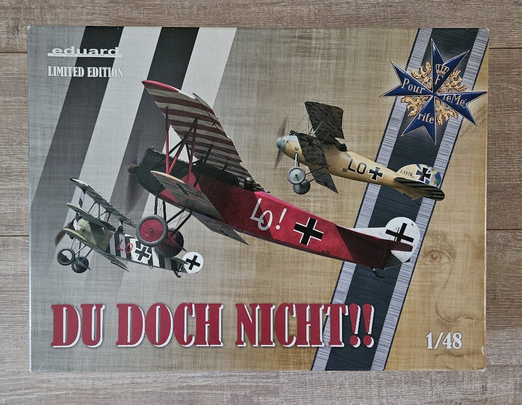 Du doch nicht(Albatros DV Fokker DVII Fokker DrI)Eduard 1/48, Overige merken, Nieuw, Ophalen of Verzenden, Groter dan 1:72