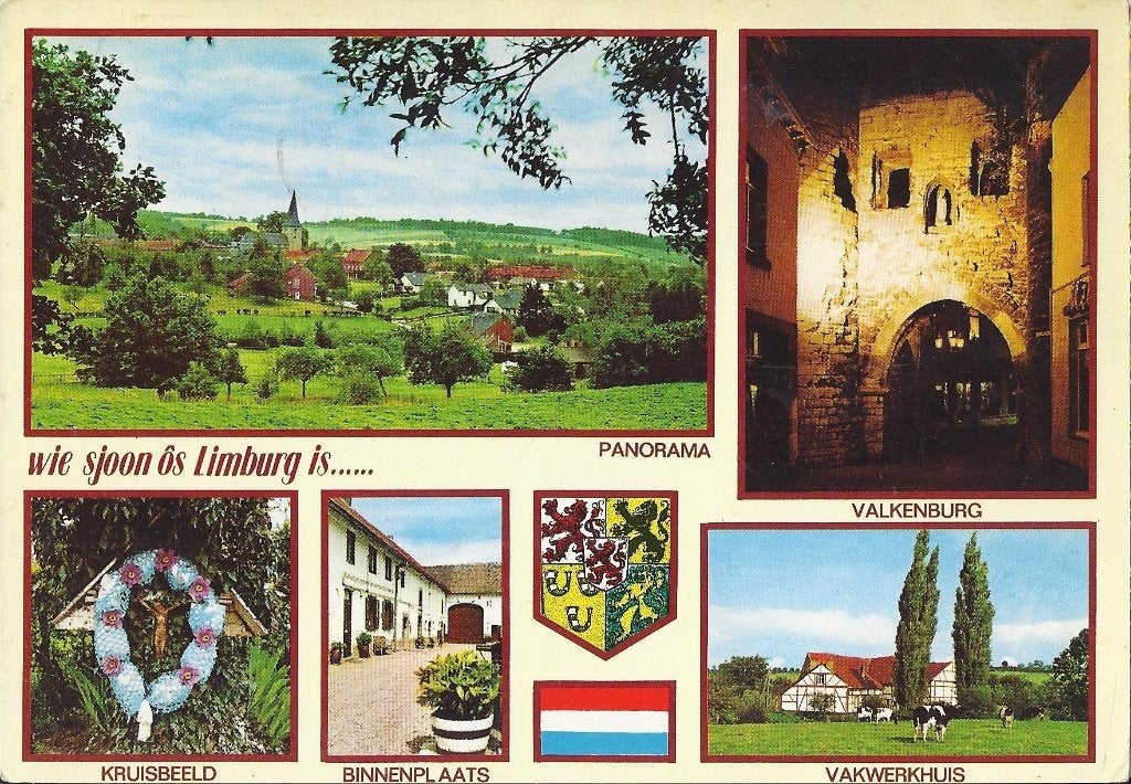 F2 Gelopen ansichtkaart wie sjoon os limburg is, Ophalen of Verzenden, 1980 tot heden, Gelopen, Limburg