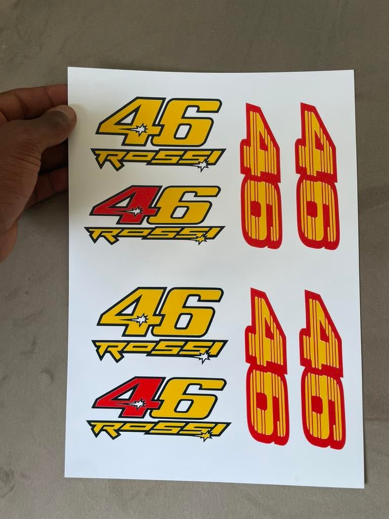 Valentino Rossi stickers, voor auto kap, scooter kap, etc, Ophalen of Verzenden