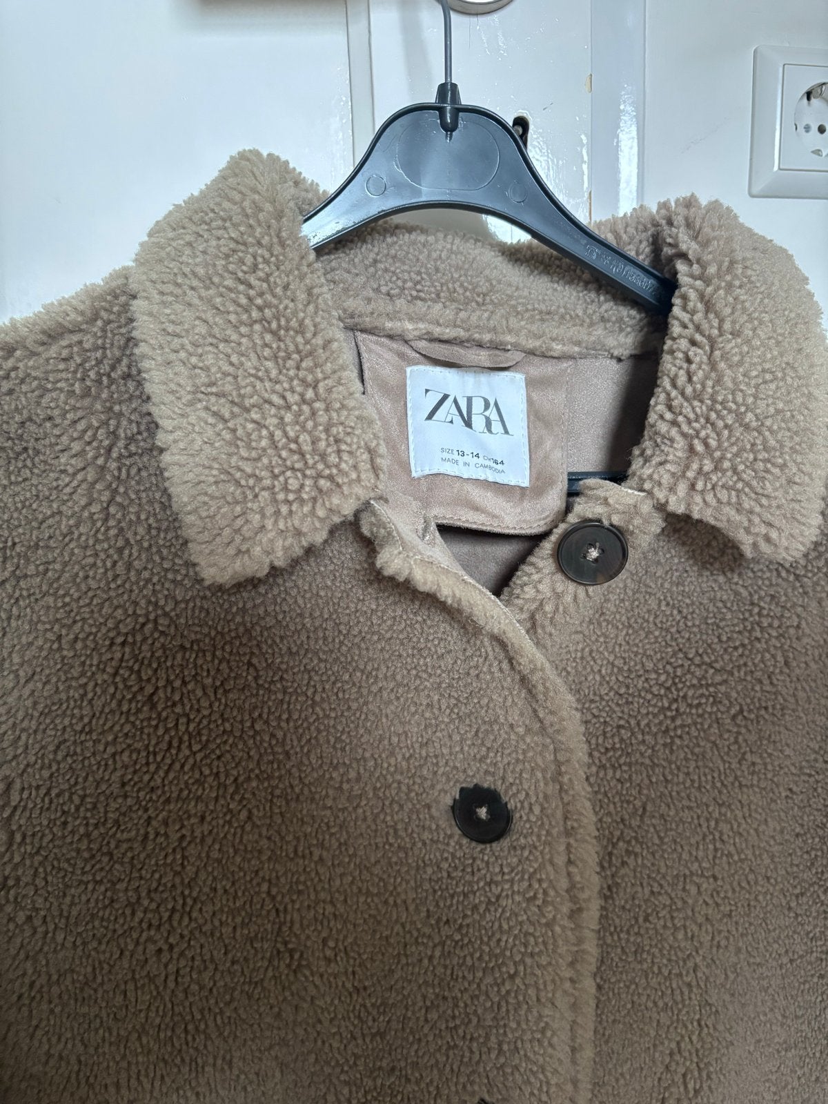 Zara Teddy Jas - Maat 13-14 jaar 164, valt groot, Ophalen of Verzenden, Zo goed als nieuw, Meisje