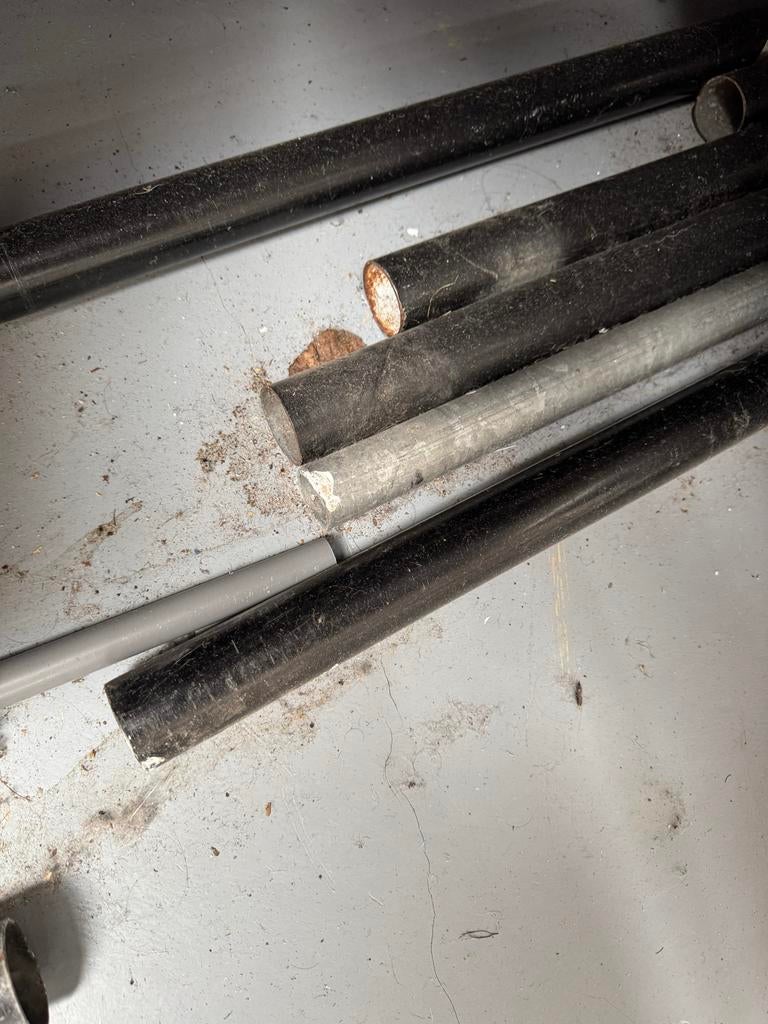 Metaal buizen, Doe-het-zelf en Verbouw, Buizen en Afvoer, Ophalen, Gebruikt, Overige materialen, Rechte buis