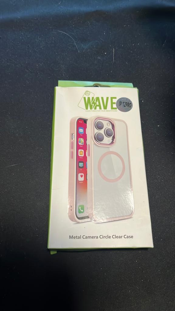 Wave iPhone 12 pro hoesje met metale camera rand, Kunststof, Overige merken, Nieuw, Hoesje of Tasje