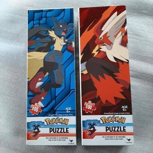 Pokemon X&Y Puzzle - Mega Lucario Vs Mega Blaziken, Ophalen, Meer dan 50 stukjes, Gebruikt, 6 jaar of ouder