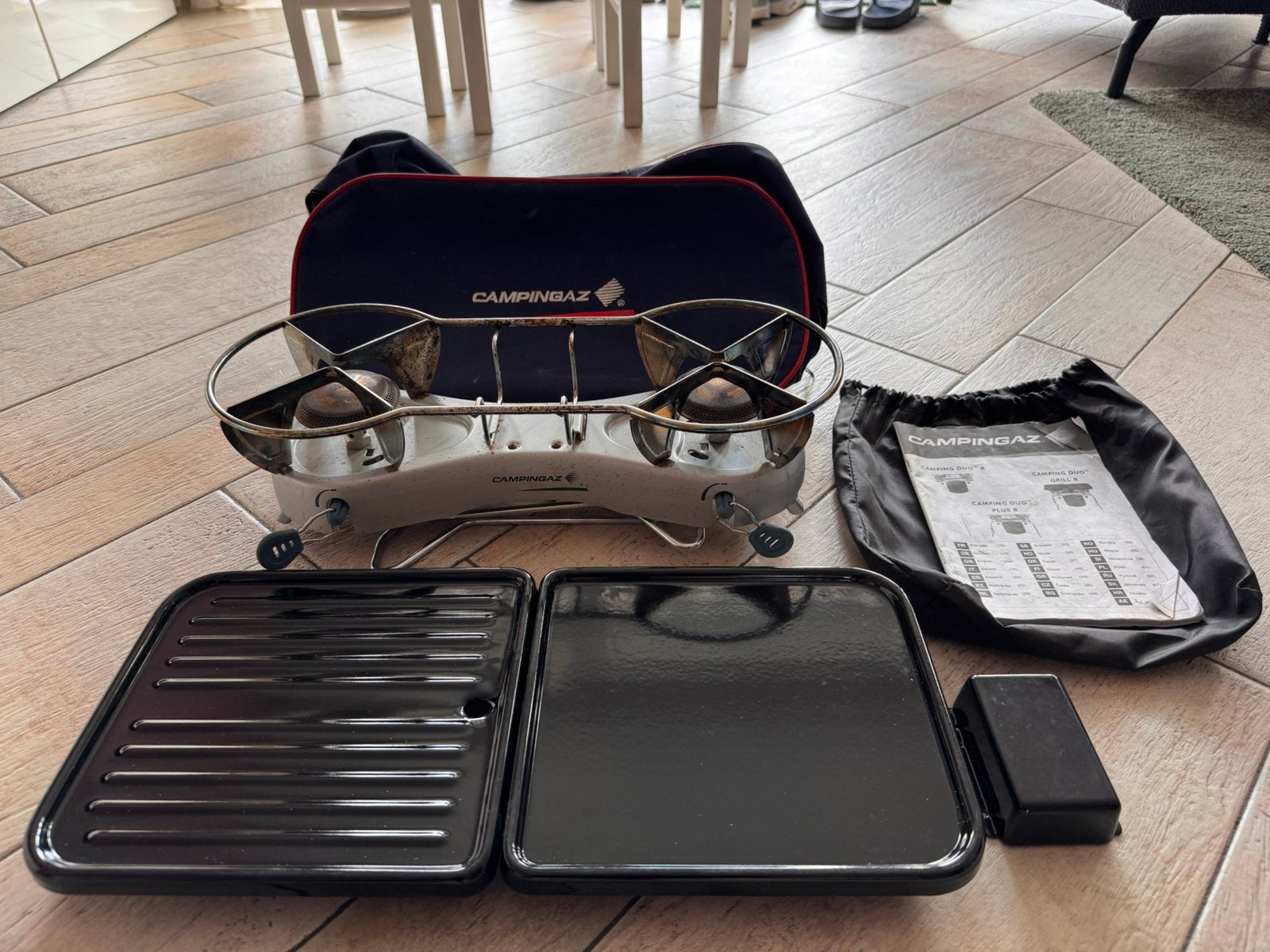 Campingaz duo grill R kooktoestel, Ophalen of Verzenden, Zo goed als nieuw