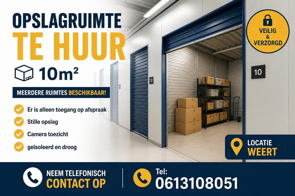 Opslag ruimte te huur (Weert), Opslag