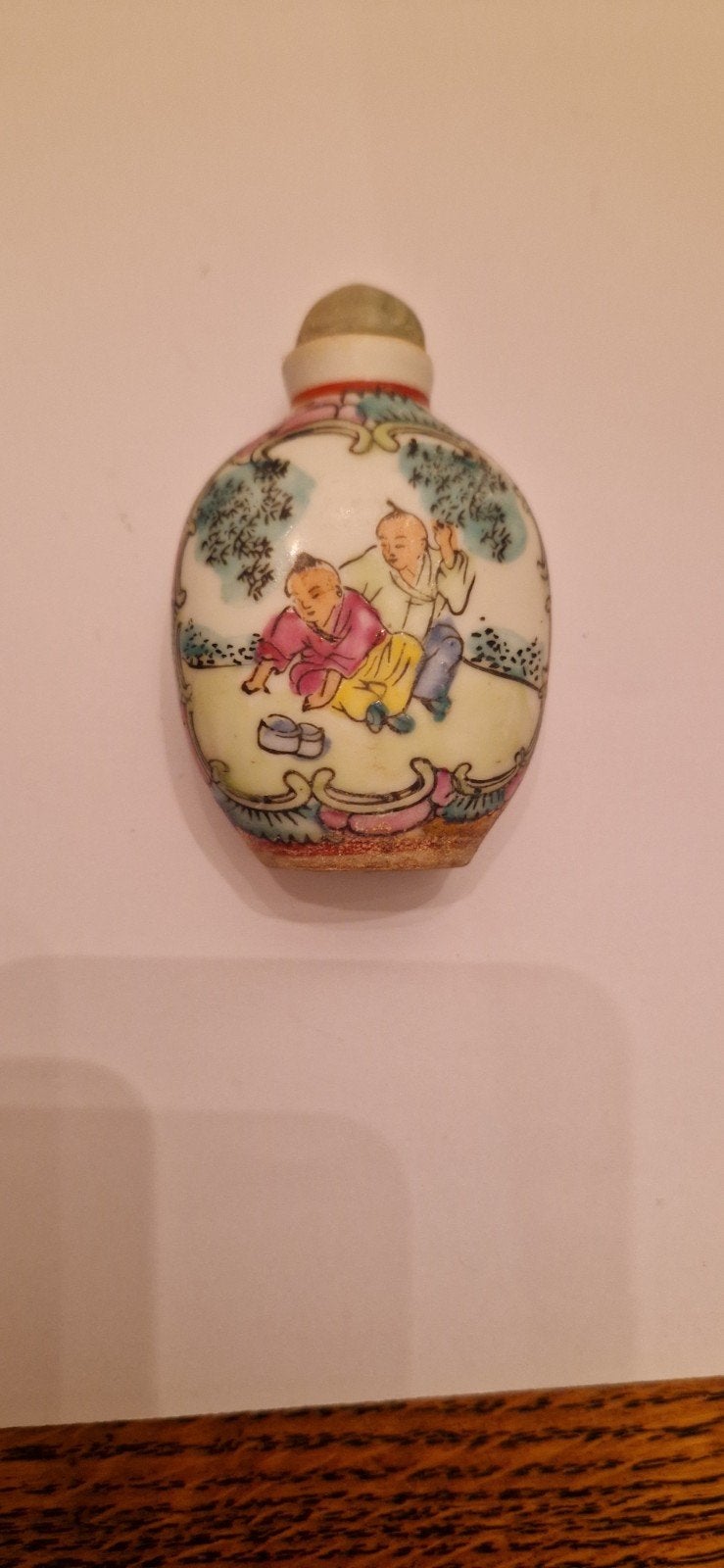 Charmant Chinees parfumflesje met spelende kindertjes, Ophalen of Verzenden