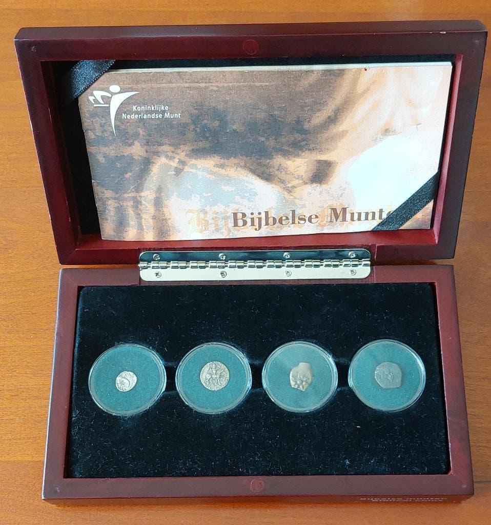 Set met 4 Bijbelse munten vanaf 400 jaar v. Chr., Postzegels en Munten, Ophalen of Verzenden, Overige landen