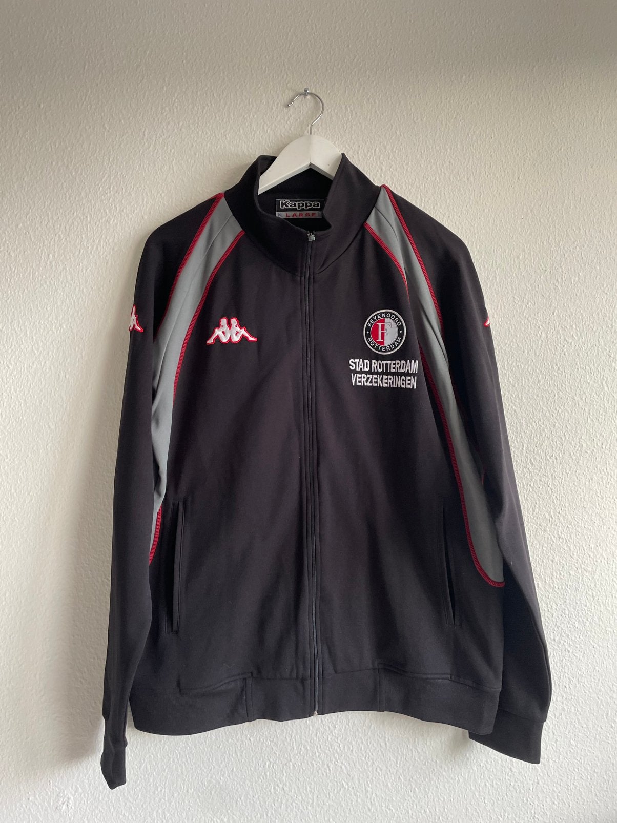 Kappa Feyenoord Vest Stad Rotterdam Verzekeringen, Ophalen of Verzenden, Zo goed als nieuw, Blauw, Voetbal