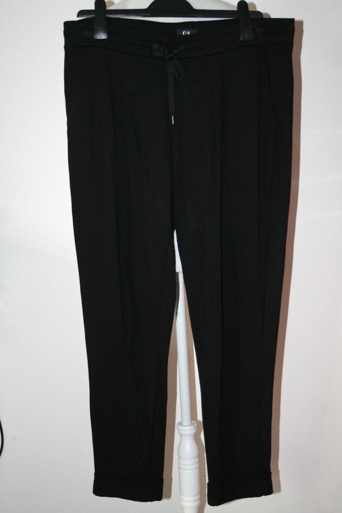 C&A zwart viscose pantalon mt 44 L, Zwart, Maat 42/44 (L), Nieuw, Ophalen of Verzenden