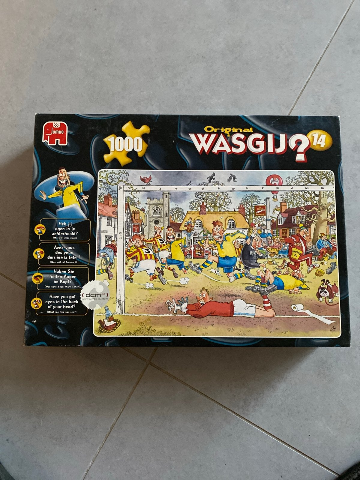 Jumbo Original Wasgij? 14 Voetbalgekte 1000 stukjes puzzel, Een of twee spelers, Ophalen of Verzenden, Zo goed als nieuw