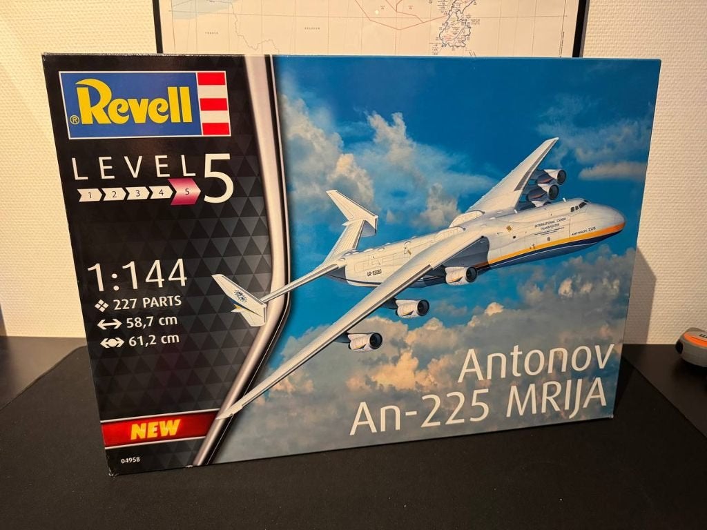 Revell 04958 Antonov An-225 “Mrija” 1:144, Hobby en Vrije tijd, 1:72 tot 1:144, Revell, Nieuw, Ophalen of Verzenden