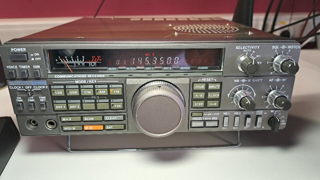 Kenwood R-5000 met 4 filters, VHF RX, A/B Antenne mod en VS1, Ophalen of Verzenden, Gebruikt, Ontvanger