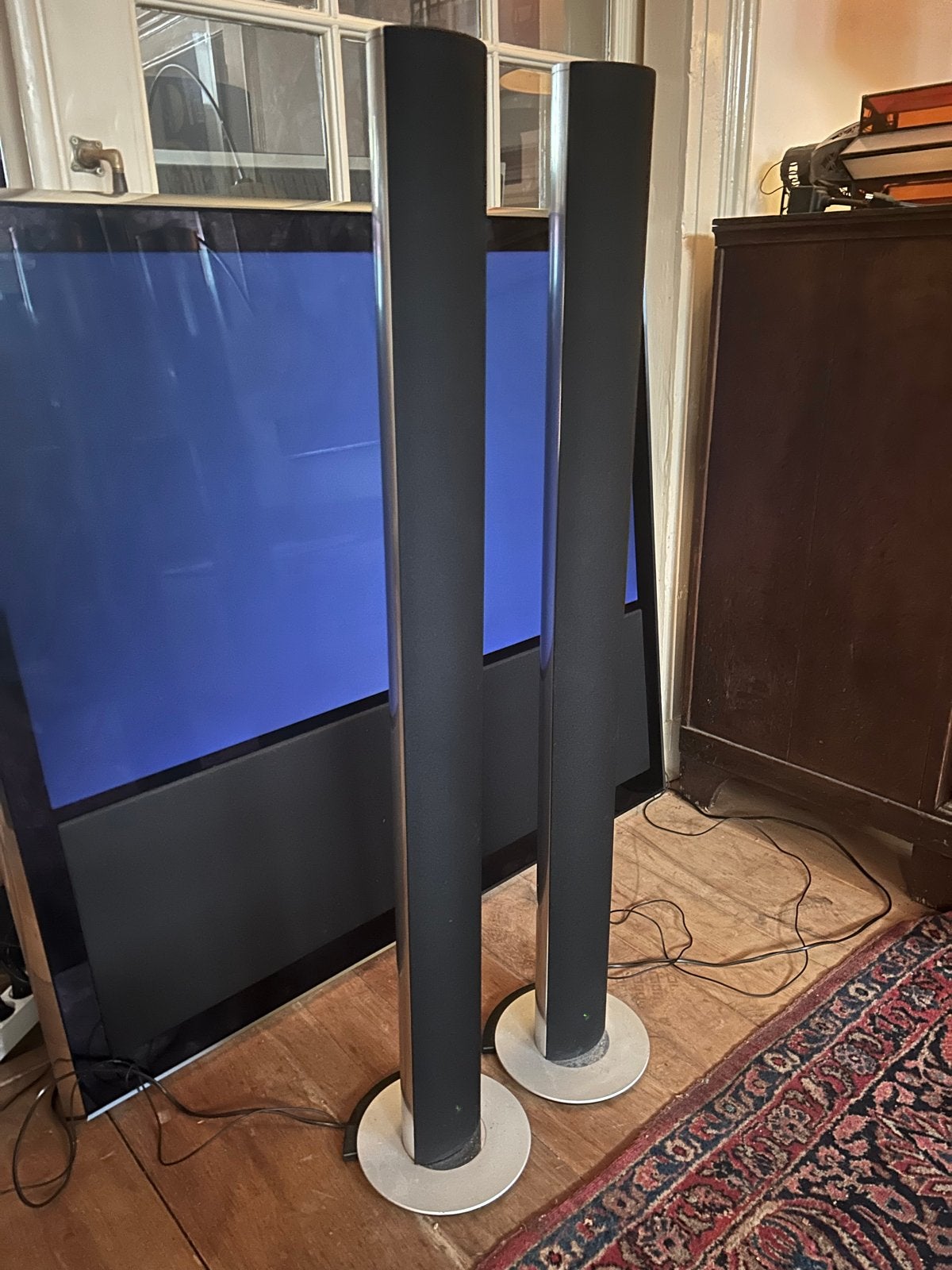 Bang & Olufsen Beolab 6000 speakers, Vloerstaande luidspreker, Gebruikt, Ophalen of Verzenden, 60 tot 120 watt