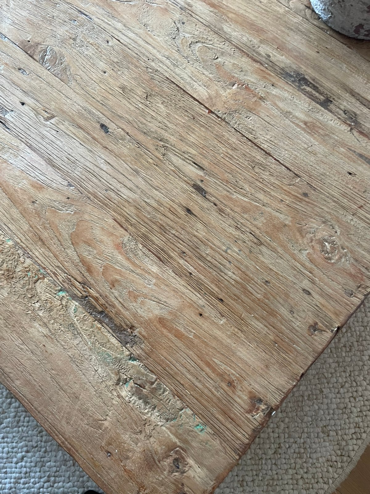 Salontafel teakhout, Ophalen, Gebruikt, 100 tot 150 cm, Teakhout