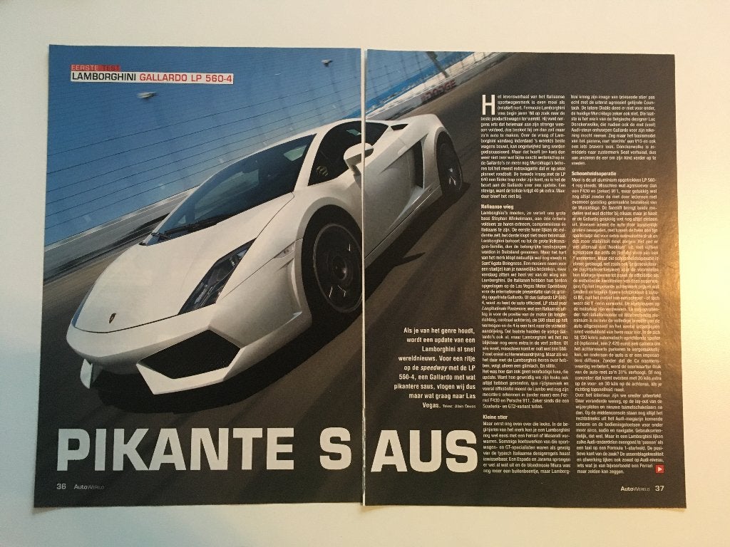 Artikel Lamborghini Gallardo LP560-4, Boeken, Ophalen of Verzenden, Zo goed als nieuw, Overige merken