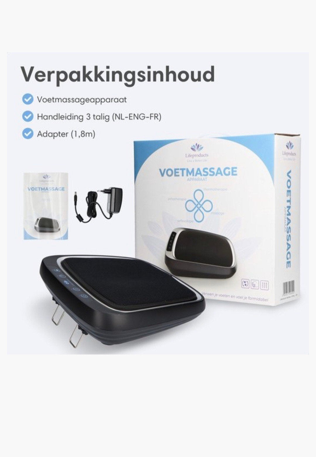 LifeProducts Voetmassageapparaat met infrarood, Ophalen of Verzenden, Zo goed als nieuw, Hand- en Voetverzorging