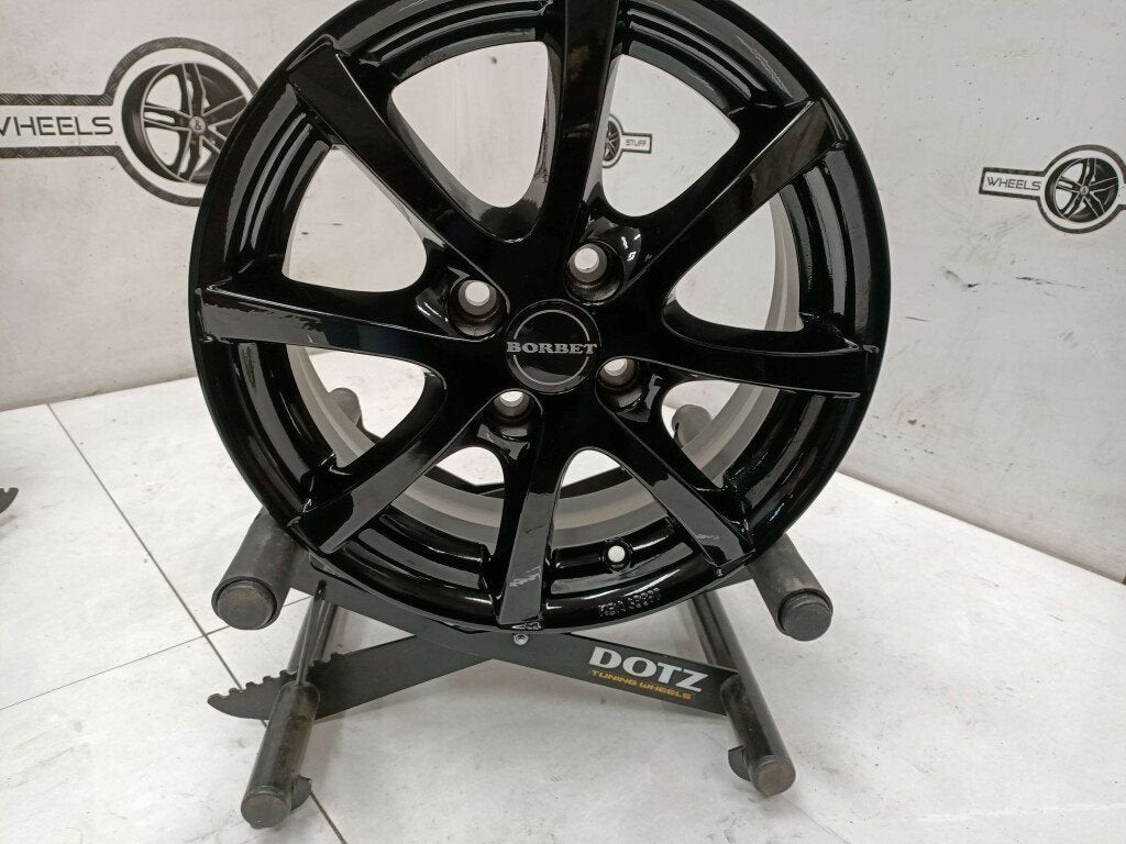 Borbet lichtmetaal velgen 15"inch 4x100 Aygo 107 C1 up, Auto-onderdelen, Banden en Velgen, Ophalen, Gebruikt, 15 inch, Velg(en)