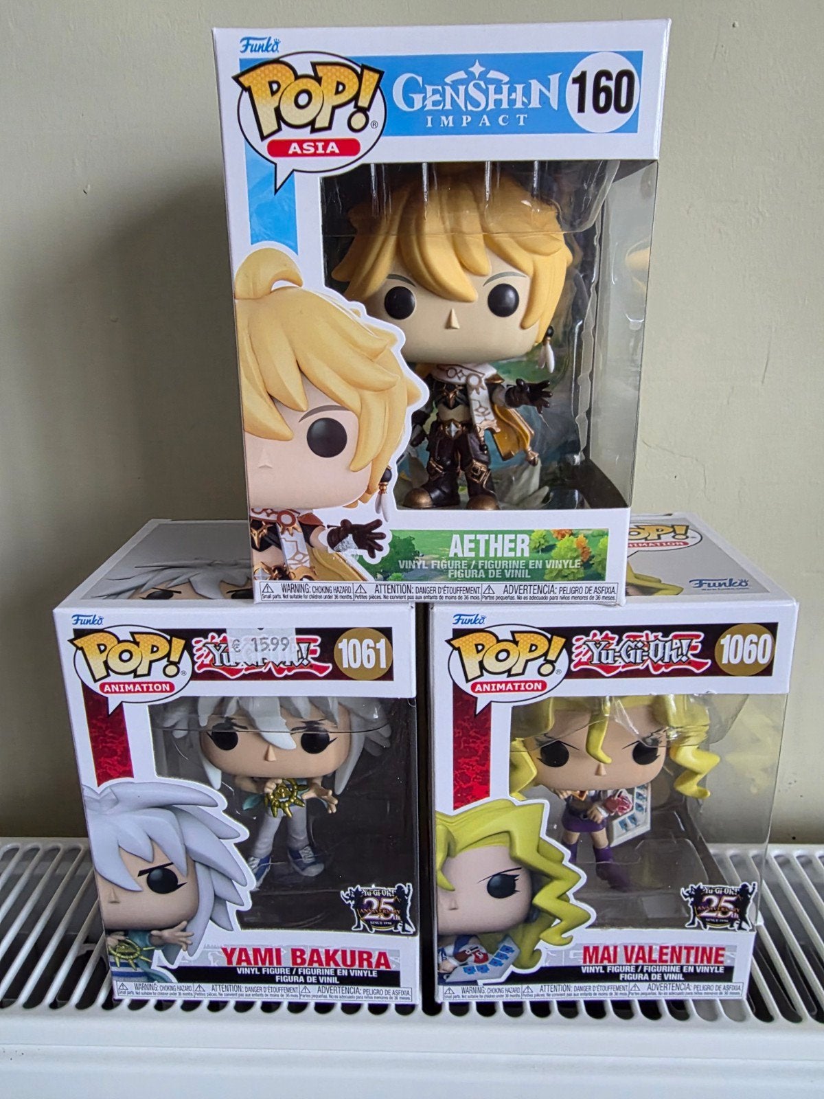 Funko Pop Genshin Impact Aether & Yu-Gi-Oh! Yami Bakura, Ma, Ophalen, Nieuw