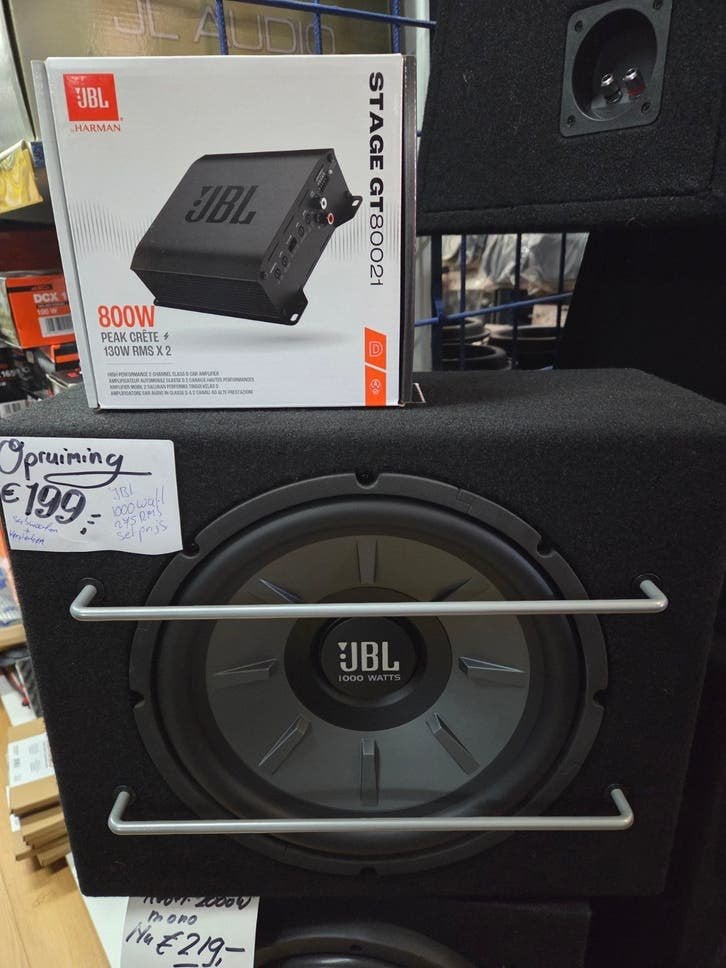 JBL Versterker 12 inch Woofer Set - Nieuw in de Opruiming, Niet ingevuld, Niet ingevuld, Nieuw, Ophalen of Verzenden