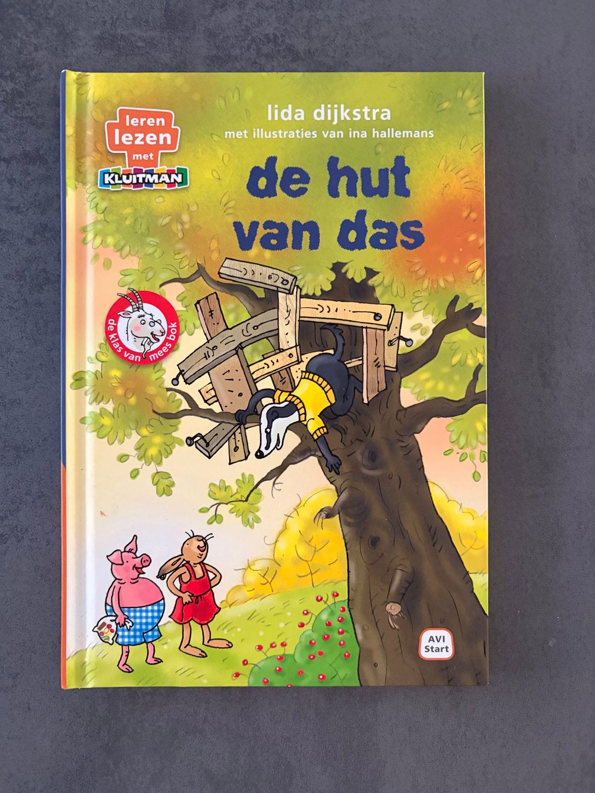 De hut van Das - Leren lezen met Kluitman AVI Start, Boeken, Ophalen of Verzenden, Zo goed als nieuw, Fictie algemeen