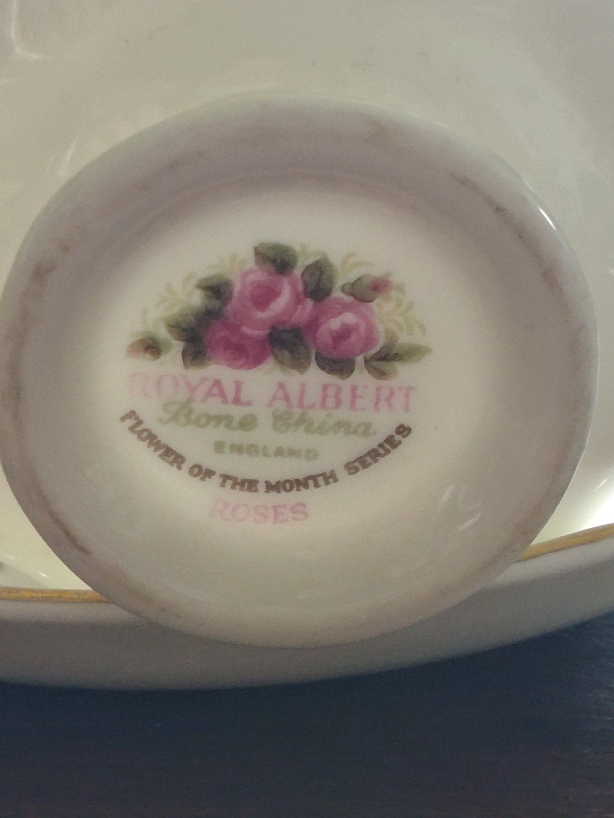 Royal Albert Flower of the Month Juni (Roses) Kop en Schotel, Ophalen of Verzenden