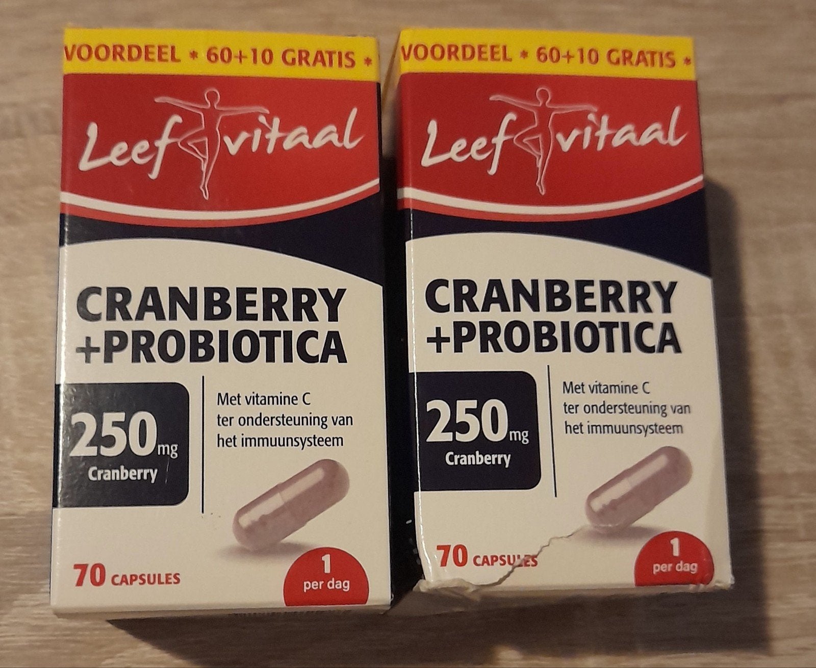 Leef Vitaal Cranberry + Probiotica 70 capsules, Ophalen, Nieuw, Overige typen