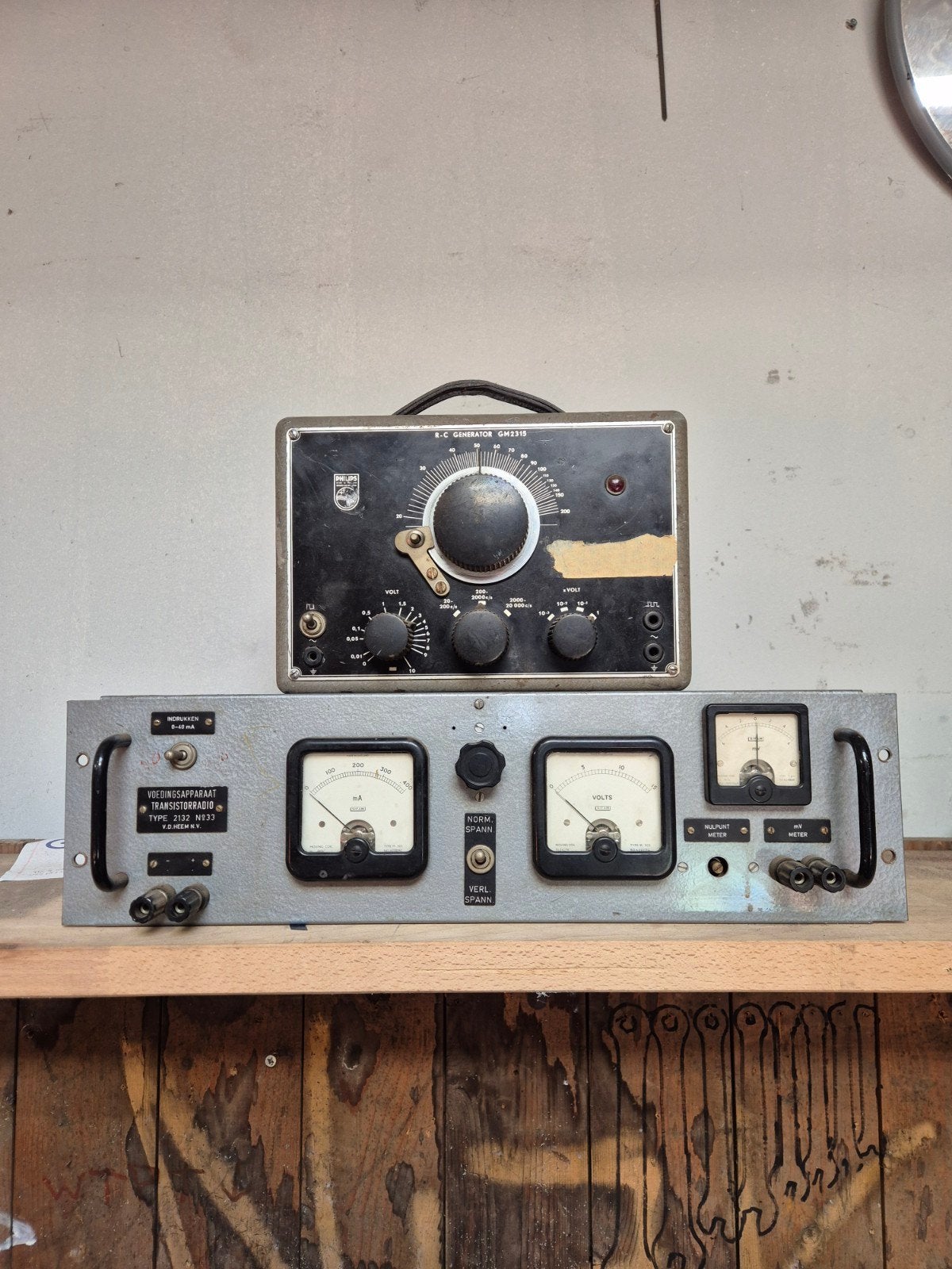 Vintage meet en regel instrumenten electrisch, Ophalen